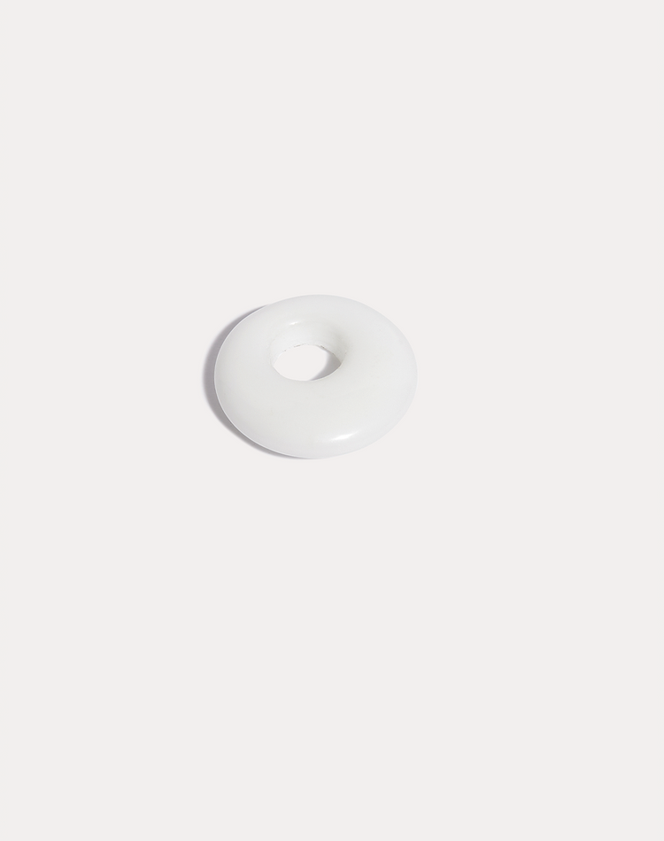White Doughnut Earring Charm